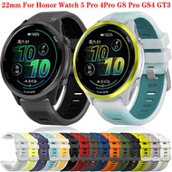 Sports Silicone Strap for Honor Watch 5 Pro 4Pro GS Pro GS4 GS3 two-tone 22mm replacement Wristband