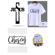 Tshirt Minimalist Bible Verse Christian Design for Men Women Round Neck Shirt White Tshirt