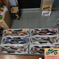 Stiker sticker body stripe cover set (2) honda wave 125x wave125x ultimo sticker stripe by ain