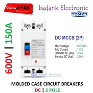 NEW MCCB DC 2P 150A 600V Molded Case Circuit Breaker Solar Panel PLTS