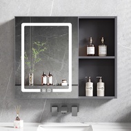 Aluminium Bathroom Cabinet with Mirror Large Storage Mirror Cabinet Kabinet Cermin Mirror Box with S