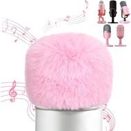 Blue Yeti Pop Filter - Microphone Cover, Furry Wind Muff, Mic Windscreen for HyperX SoloCast | Yeti 