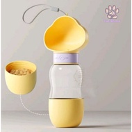 (The Bool's) Pet Feeder Portable - Pet Travel Water Bottle Drinking Bottle for Dogs and Cats - 2 in 