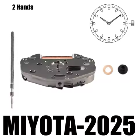 Miyota 2025 Movement 2025 Movement One of MIYOTA's signature 2 hand standard movements Size 6 3/4×8’