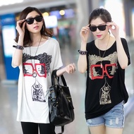 T-Shirt Loose Cotton CD Glasses