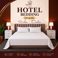 SHERRA | Flat Bedsheet Hotel White | Cadar Putih Hotel | Hotel Quality | Hotel Bedding