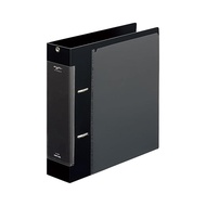 Lihit Lab My Favorite double ring collection file wide A5 jet black F3311-24.