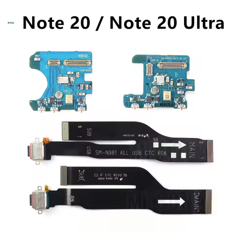 Microphone Mic Board USB Charging Port Flex Cable Connector For Samsung Galaxy Note 20 Ultra Note20 