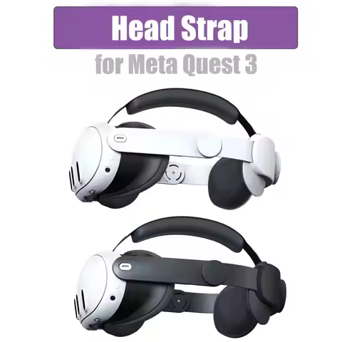 Replaceable Head Strap for Meta Quest 3 VR Headset Improve Comfort Adjustable Head Strap for Meta Oc