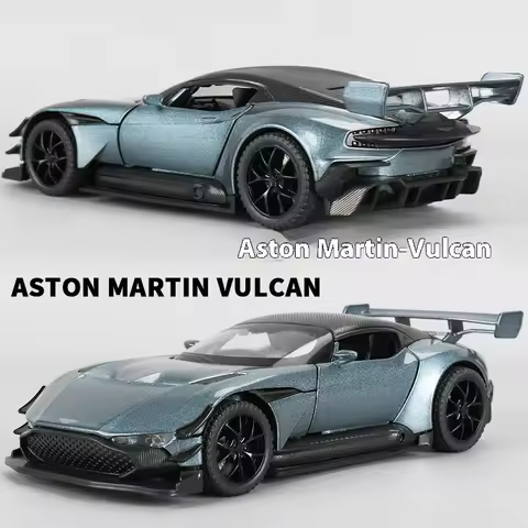 1:32 Aston Martin Vulcan Supercar Alloy Diecast Model Car Interior Decoration Sound & Light High Sim