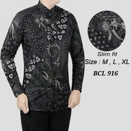 KEMEJA Men's Batik Shirt, Slimfit Batik Shirt, Men's Batik Shirt, Solo Batik Bcl 896