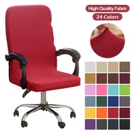 Spandex Office Chair Covers Stretch Gaming Chair Cover Solid Color Computer Chairs Cover Elastic Chair Slipcovers For Home Sofa Covers  Slips