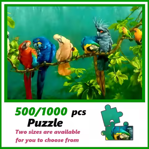 A high-quality 500/1000-piece puzzle, perfect for adults, is a fun family game that helps relieve st