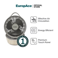 EuropAce EuropAce 10"DC Circulator Fan with Remote Control  | EDF6103DWD | Effective Air Circulatio