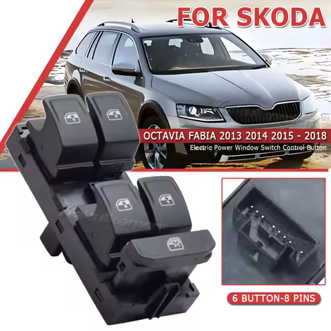 For Skoda Octavia Fabia 2013 2014 2015- 2018 Power Window Switch Control Button 5E0959857A 5E0 959 8