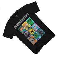 YUDIMU Minecraft Boys Video Game T-Shirt-Black And Green Creeper Face 707.2