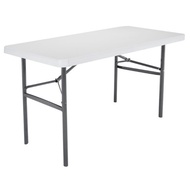 Lifetime USA 4ft White Granite Plastic Folding Table