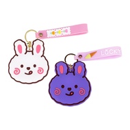 [YU Living] Bunny Silicone Zipper Coin Purse Storage Pouch Key Case (2 Colors)