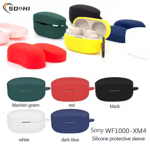1X Silicone Protective Case For SONY WF-1000XM4 Earphone Cover Protector Charging Box ​Cover For SON