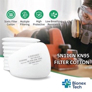 (10 PCS) 5N11CN Filter Cotton KN95 Gas Mask Replacement Particulate Respirator Filter Cotton Replace