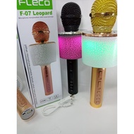 Fleco Mic Microphone Portable Wireless Bluetooth Magic Karaoke F-07 Leopard F07 F 07