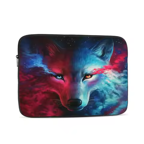 Wolf Computer Ipad Laptop Cover Case Laptop Sleeve Bag Portable Cover Fundas Pouch