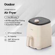 Gaabor Air Fryer 4L Oven 8 Menu Function Non-Stick Coating Oil-Free Roaster AF40M-WH01A/ AF40M-BK03A