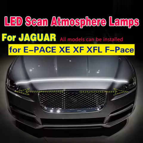 1pcs LED DRL For Jaguar E-PACE XE XF XFL F-Pace Daytime Running Light Fog Lamp Scan Starting Car Dec