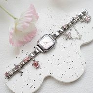 Hot selling modular bracelet watch for women, quartz watch bracelet with diamond pendant, versatile 