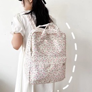 Korean Fashion Flower Pattern Bagpack Doughnut Macaroon Backpack Girls' Large Capacity Laptop Bag