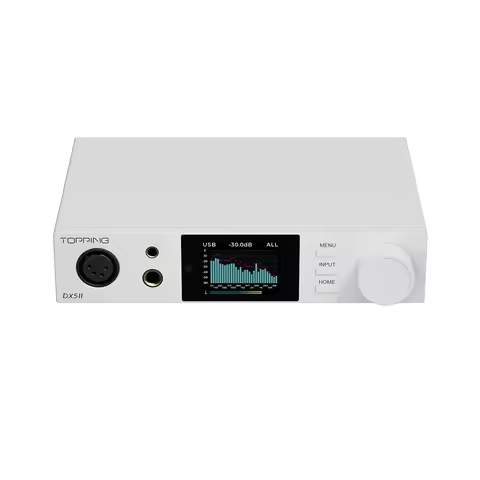 Pre-order DX5 II（TOPPING）Dual ES9039Q2M Desktop DAC & Headphone Amplifier with Wireless Hi-Res Audio