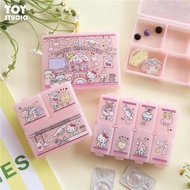 雙子星 藥盒 分裝盒 收納盒 便攜 首飾盒 生日 禮物 公仔 melody kuromi keroppi xo hello kitty 玉桂狗 布甸狗 蛋黃哥 little twin stars pc