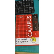 / binder paper,/ campus paper, bossBIG, campus leaf A5 size bzz campusBIG, contents 100 sheets