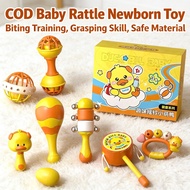 Baby Rattle Hammer Grasping Training Biting Lifting 0-3 Months Old Newborn Toy