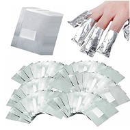 400Pcs Nail Polish Remover Gel Nail Foil Wraps Aluminium Soak Off Foils Cotton Pads Gel Nail Polish