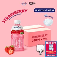 Mogu Mogu Strawberry Nata de Coco Juice Drink 320ml x 24 bottles