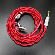 FENGRU RedAg 6N OCC HiFi Earphone Coaxial Cable MMCX QDC 2Pin KZ C Pin for HOLA Zero KATO Aria LAN C