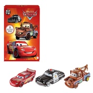 Mattel Disney Pixar Cars Toys, Radiator Springs 3-Pack of Die-cast Toy Cars & Trucks with Lightning