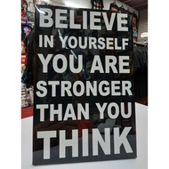 Believe In Yourself Quotes Frame Plaque