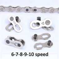 1 pair Bike Chain Lock Mountain Road MTB Bicycle Chain Connector for 6/7/8/9/10 Speed Quick Master Link Join Repair Tool