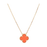 【二手】梵克雅寶 (Van Cleef & Arpels) 復古 Alhambra 項鍊 VCARD38500 K18 黃金