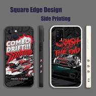 Casing For Realme C11 C12 C15 5/5i/5s C21Y C25 C25s Narzo 30A C25Y JDM Racing Car Anime Black Red Fa