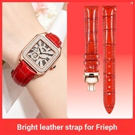 [Substitute Strap] Bright Genuine Leather Watch Strap Girls Suitable for Folli Follie Follie Gypsoph