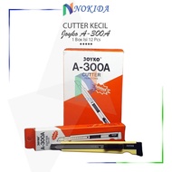 Nokida Cutter Joyko [1 Box Isi 12 Pcs] / A-300A L-500 Alat Pemotong Kertas Dapat di Isi Ulang 1 Gros