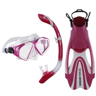 Cozumel Adult Snorkel Set - Anti-Fog PC Lens, Easy-Adjust Mask Buckles, Dry Top Snorkel, Adjustable