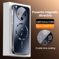 Cho Oppo Find X8 X8S X8S + Pro Siêu vỏ điện thoại Cho Magsafe Không Dây Sạc Không Khung cứng kim loạ
