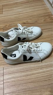 Veja Esplar Sneakers White/Black Leather 皮革小白鞋