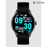 Titan Evoke Smart Watch 1.43" AMOLED Display|SingleSync BT Calling|Multisport Modes|Auto Stress & Mo
