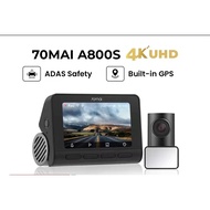70MAI A800S 4K DASH CAM REAR CAM DUAL VISION GLOBAL VERSION ADAS PARKING APP CONTROL GPS