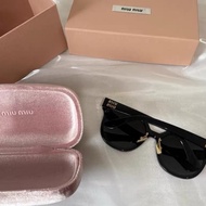 🌷全新代購！Miumiu 方框 墨鏡/太陽眼鏡 戴鼻托 SMU01ZS